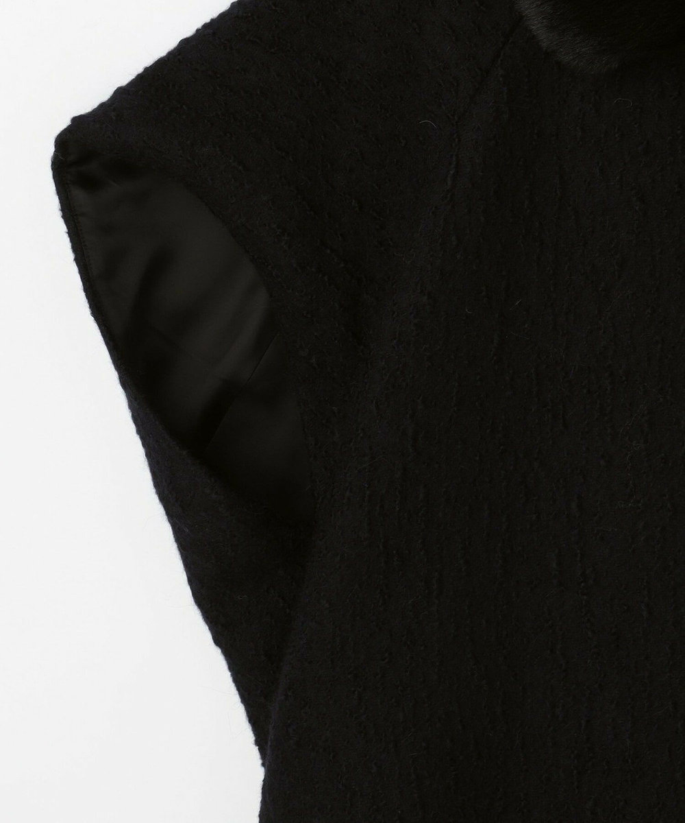L'EQUIPE アルパカショートスリーブジャケット ブラック