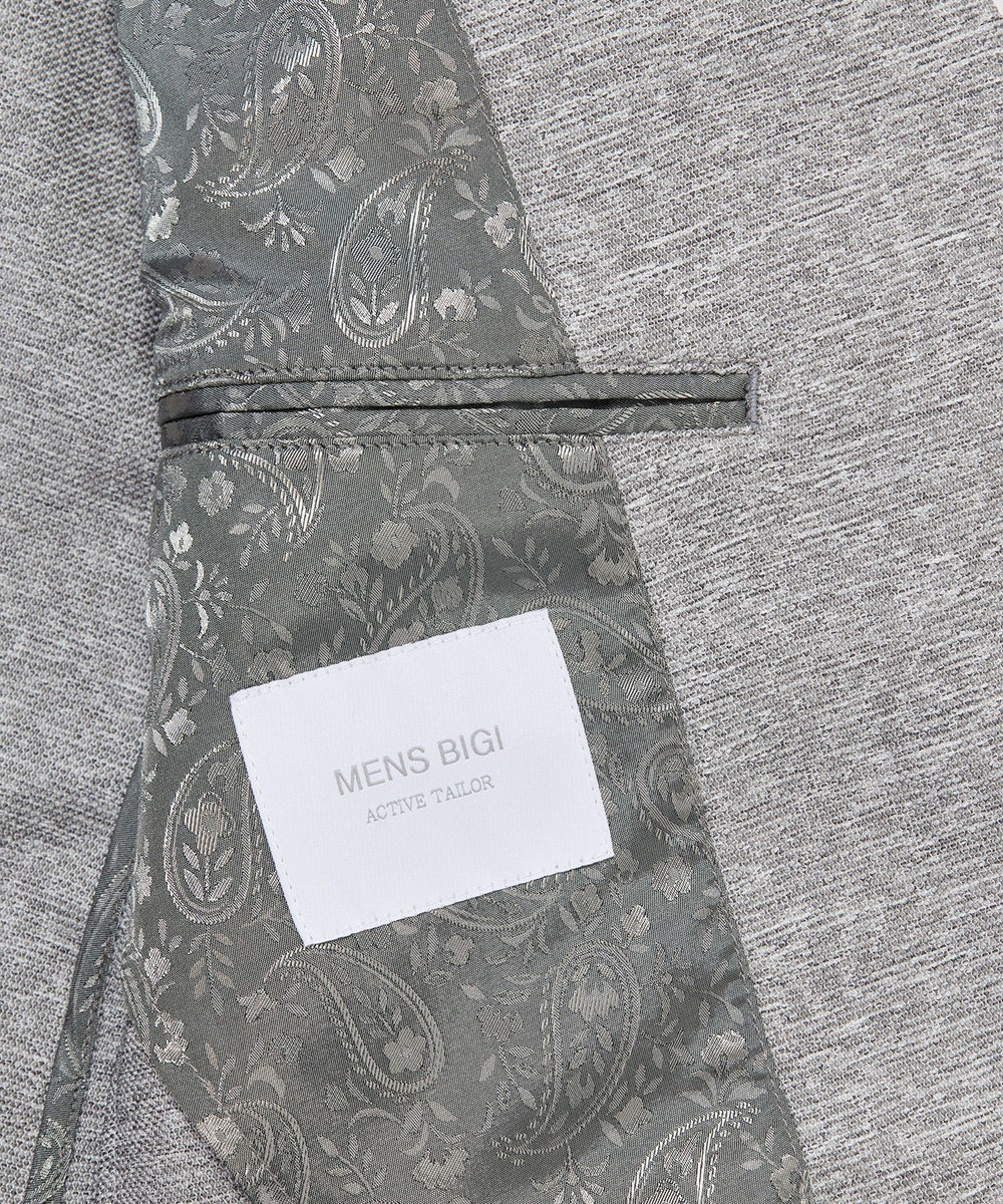 MEN'S BIGI 【ACTIVE TAILOR】カラミメッシュストレッチジャケット＜軽量/通気性/ストレッチ＞ グレー