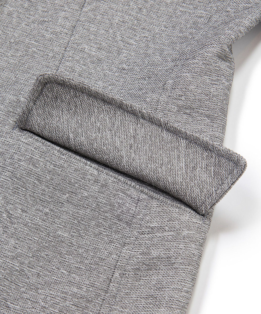 MEN'S BIGI 【ACTIVE TAILOR】カラミメッシュストレッチジャケット＜軽量/通気性/ストレッチ＞ グレー