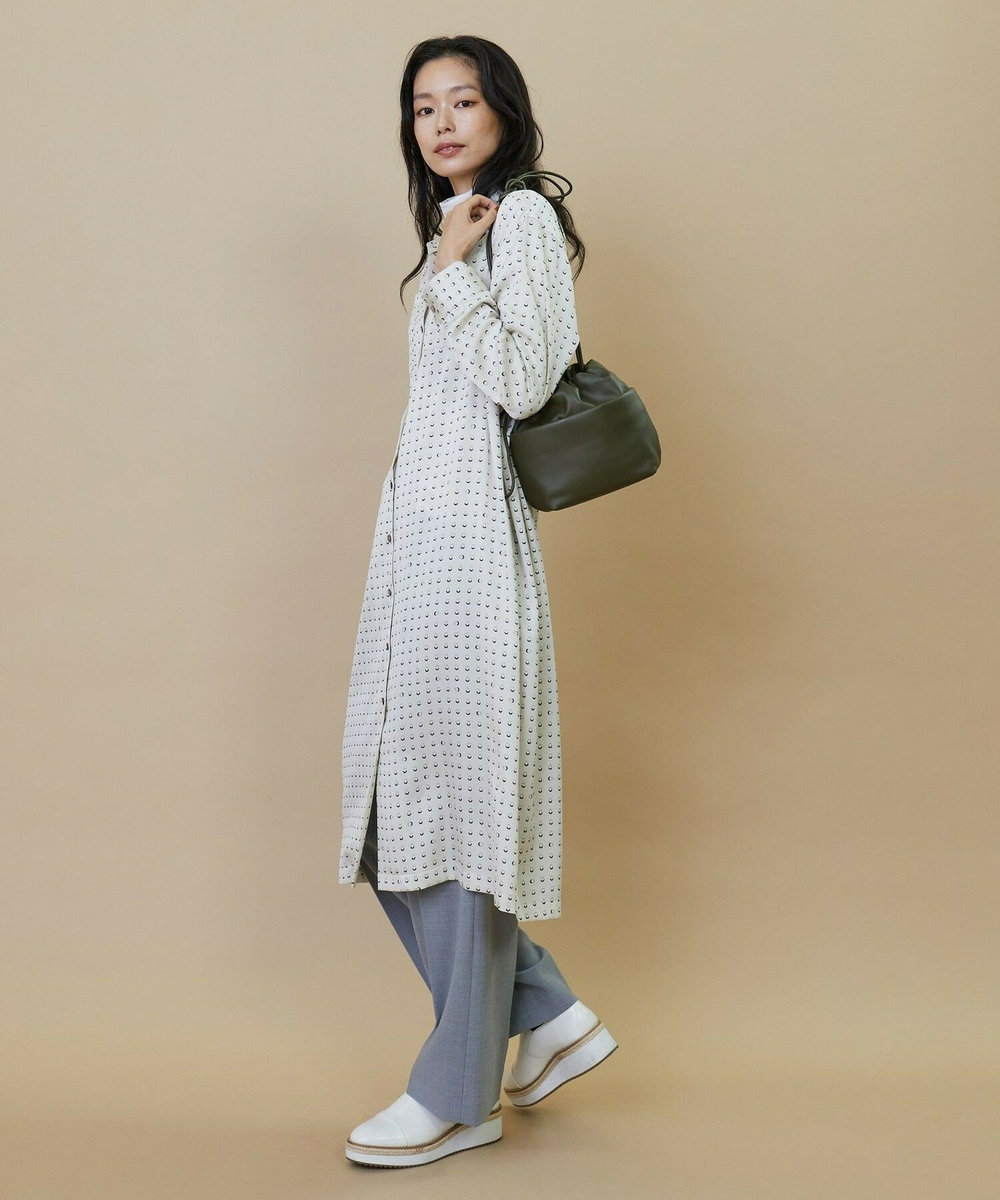 L'EQUIPE 2WAYギャザワイドパンツ ライトグレー