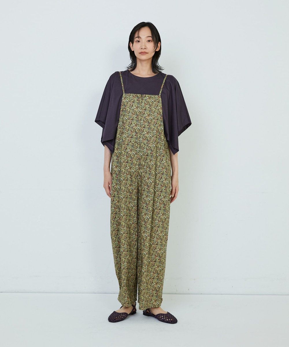 ADIEU TRISTESSE リバティプリントサロペット ブラウン系その他