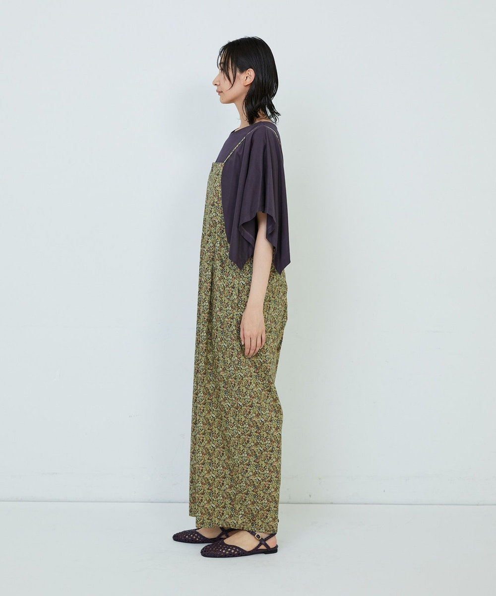ADIEU TRISTESSE リバティプリントサロペット ブラウン系その他