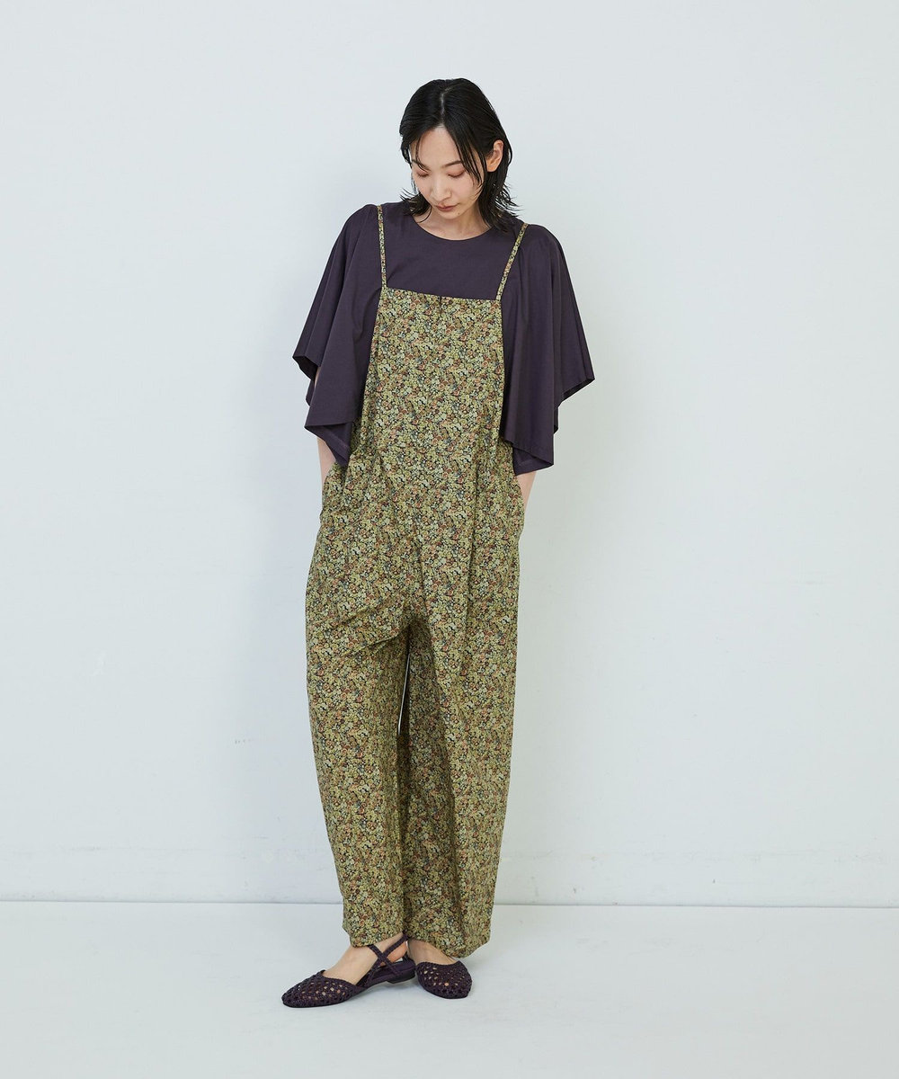 ADIEU TRISTESSE リバティプリントサロペット ブラウン系その他