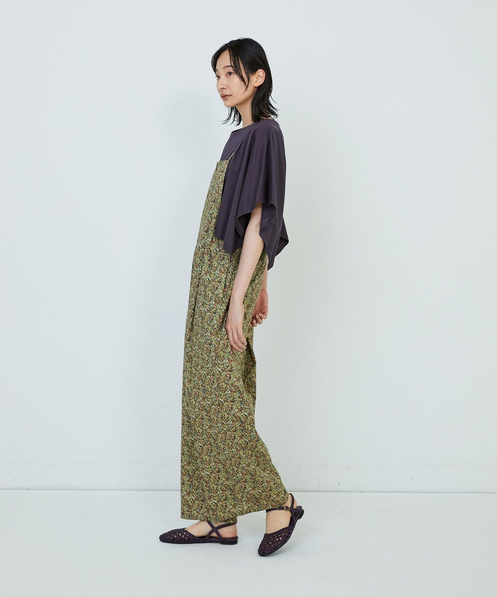 ADIEU TRISTESSE リバティプリントサロペット ブラウン系その他