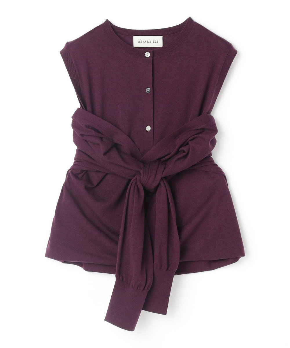 DÉPAREILLÉ HIGH GAUGE LAYERED KNIT / ハイゲージレイヤードニット ボルドー