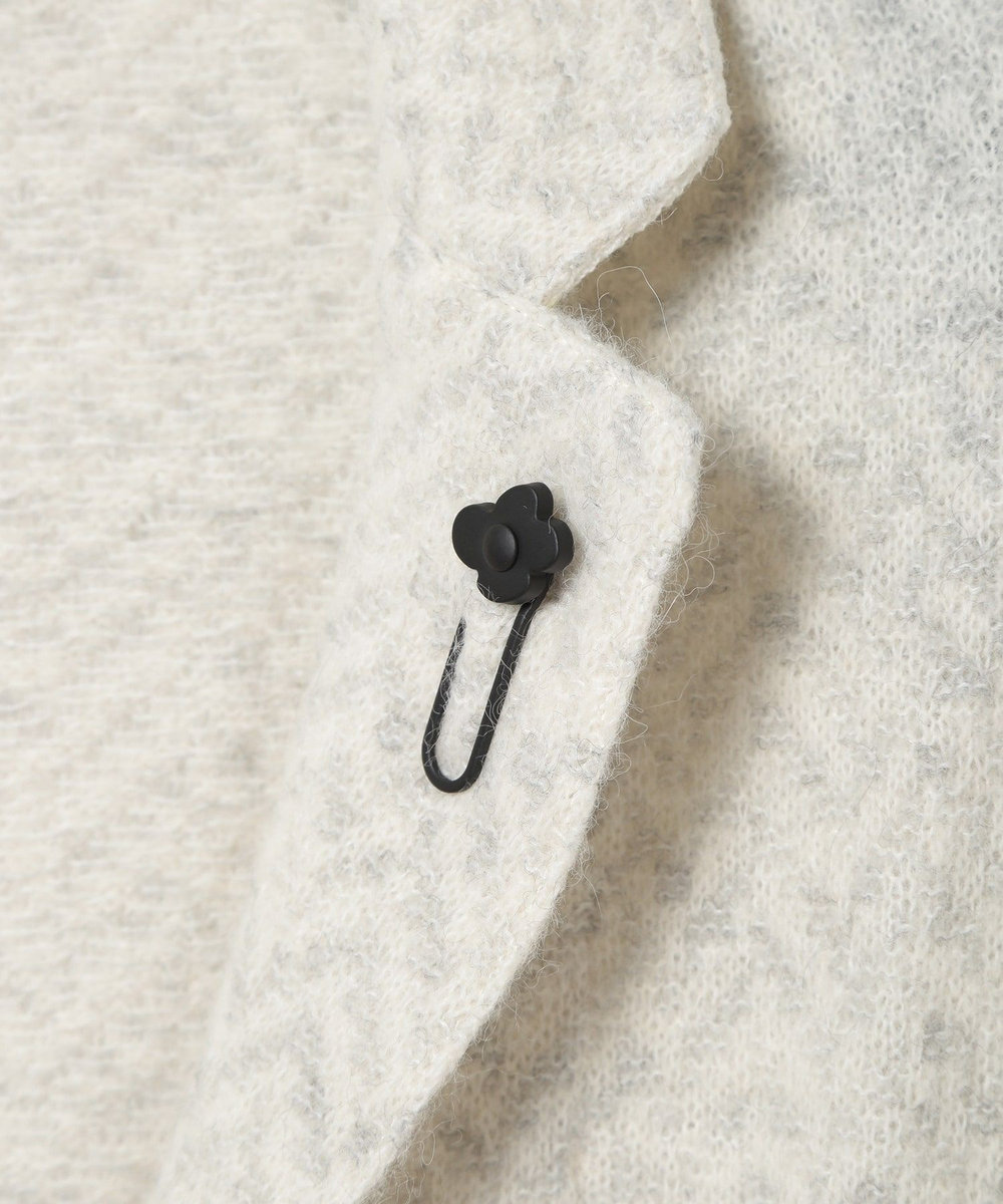 MEN'S BIGI 【LARDINI/ラルディーニ】アルパカウールヘリンボーンジャージジャケット ホワイト