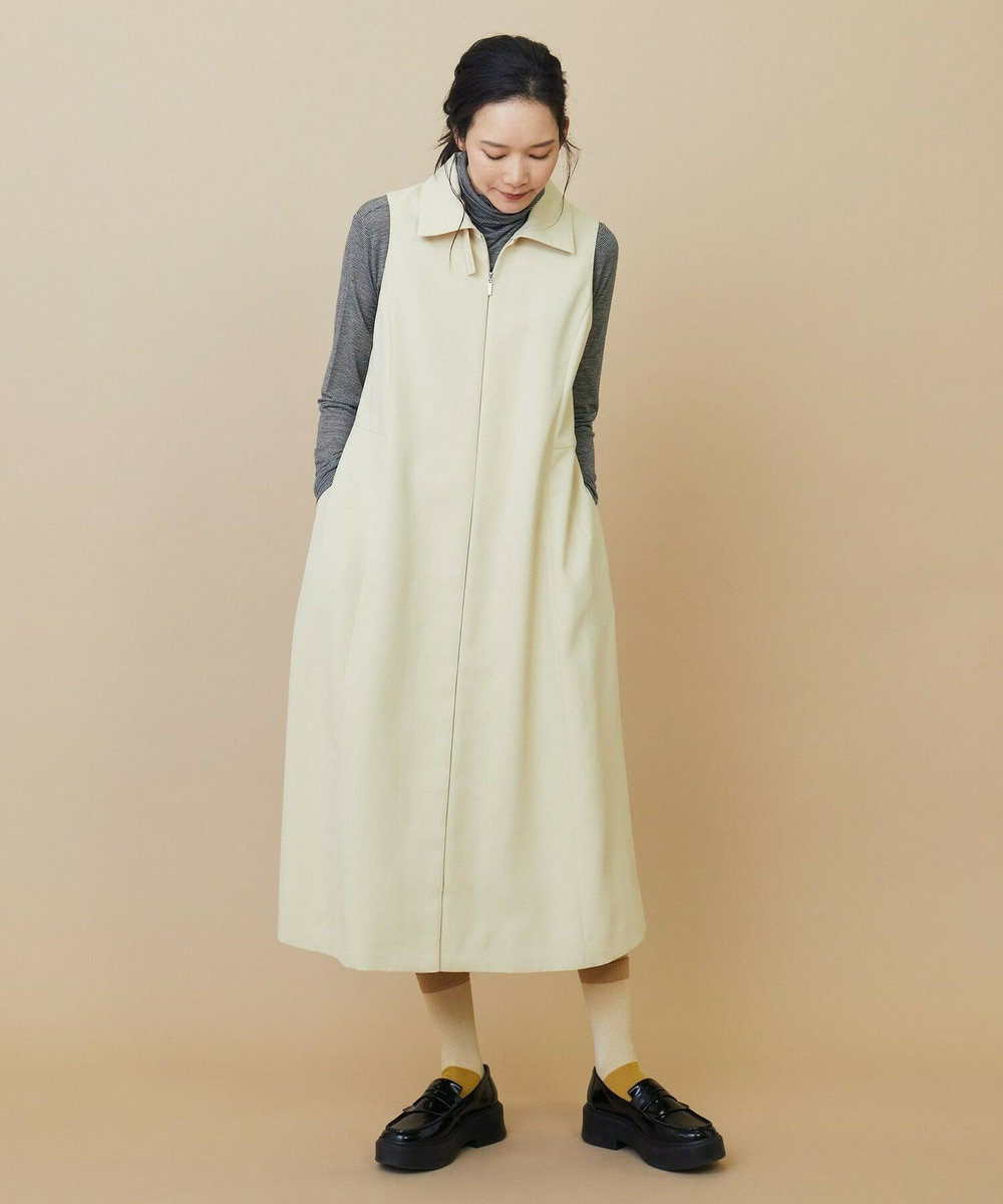 L'EQUIPE ドライストレッチワンピース クリーム