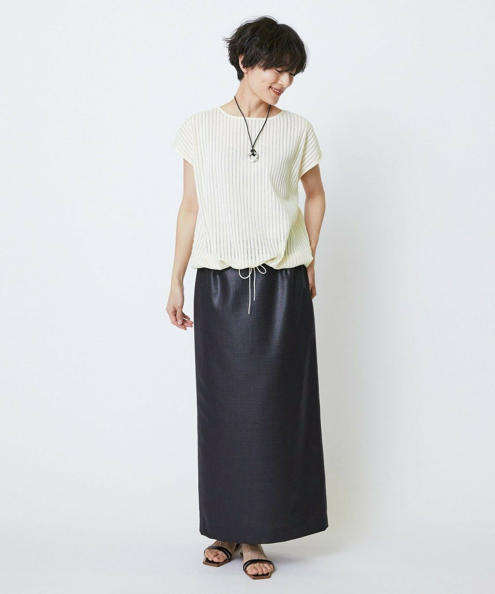 feerique feerique ドンゴロスチンツーマキシタイトスカート ブラック