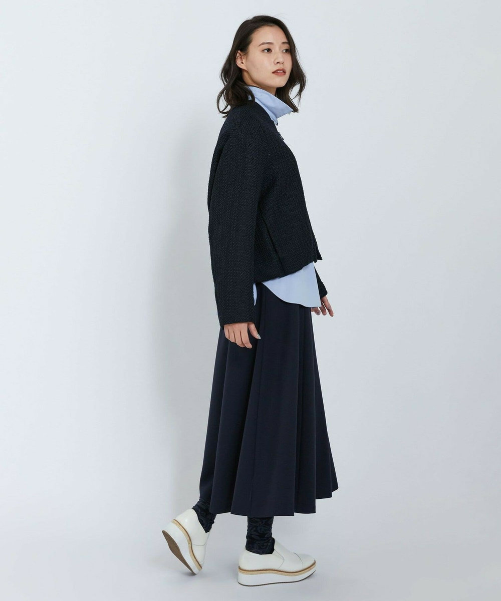 L'EQUIPE ダブルクロススカート ネイビー