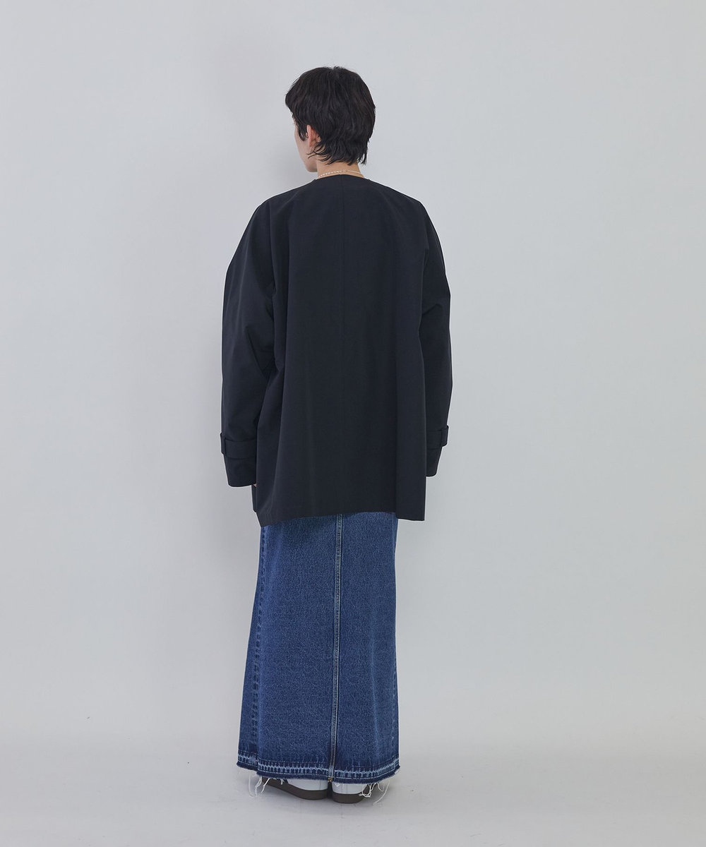 1er Arrondissement ＜VACHEMENT×1er Arrondissement＞別注リサイクルシェルタフタショートトレンチコート ネイビー