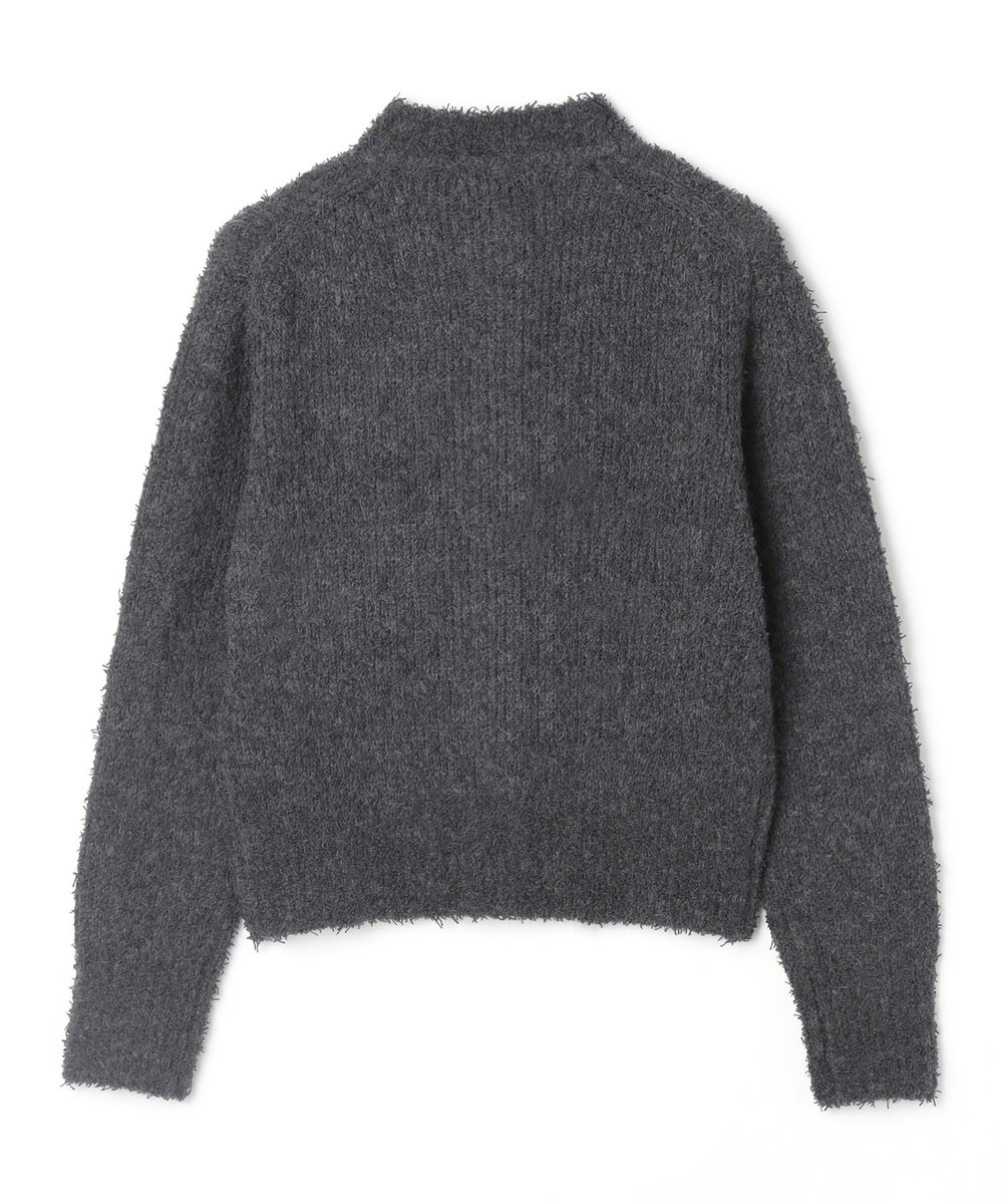 DÉPAREILLÉ LOW GAUGE LOOP YARN KNIT CARDIGAN / ローゲージループヤーンニットカーディガン チャコールグレー