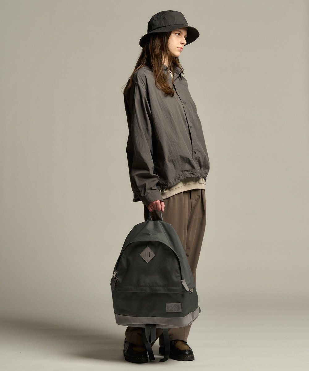 MEN'S BIGI コットンナイロンドローコードシャツ グレー