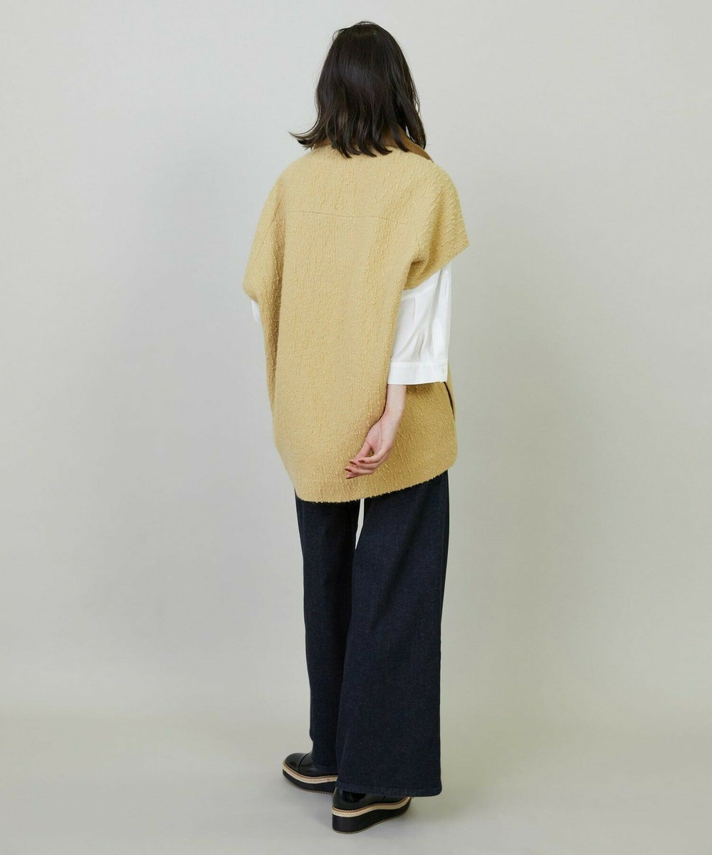 L'EQUIPE アルパカショートスリーブジャケット イエロー