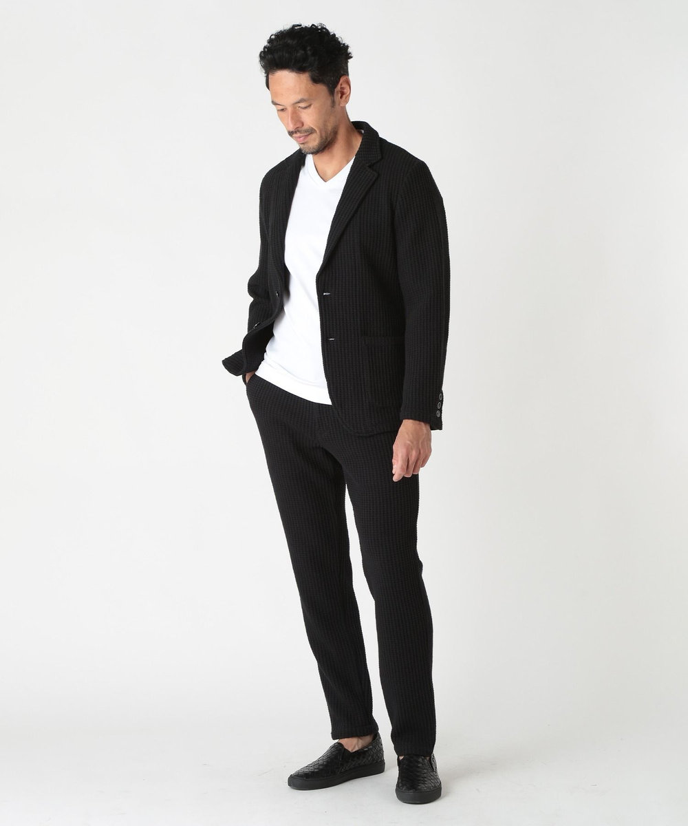 MEN'S BIGI オニワッフルイージーパンツ ブラック