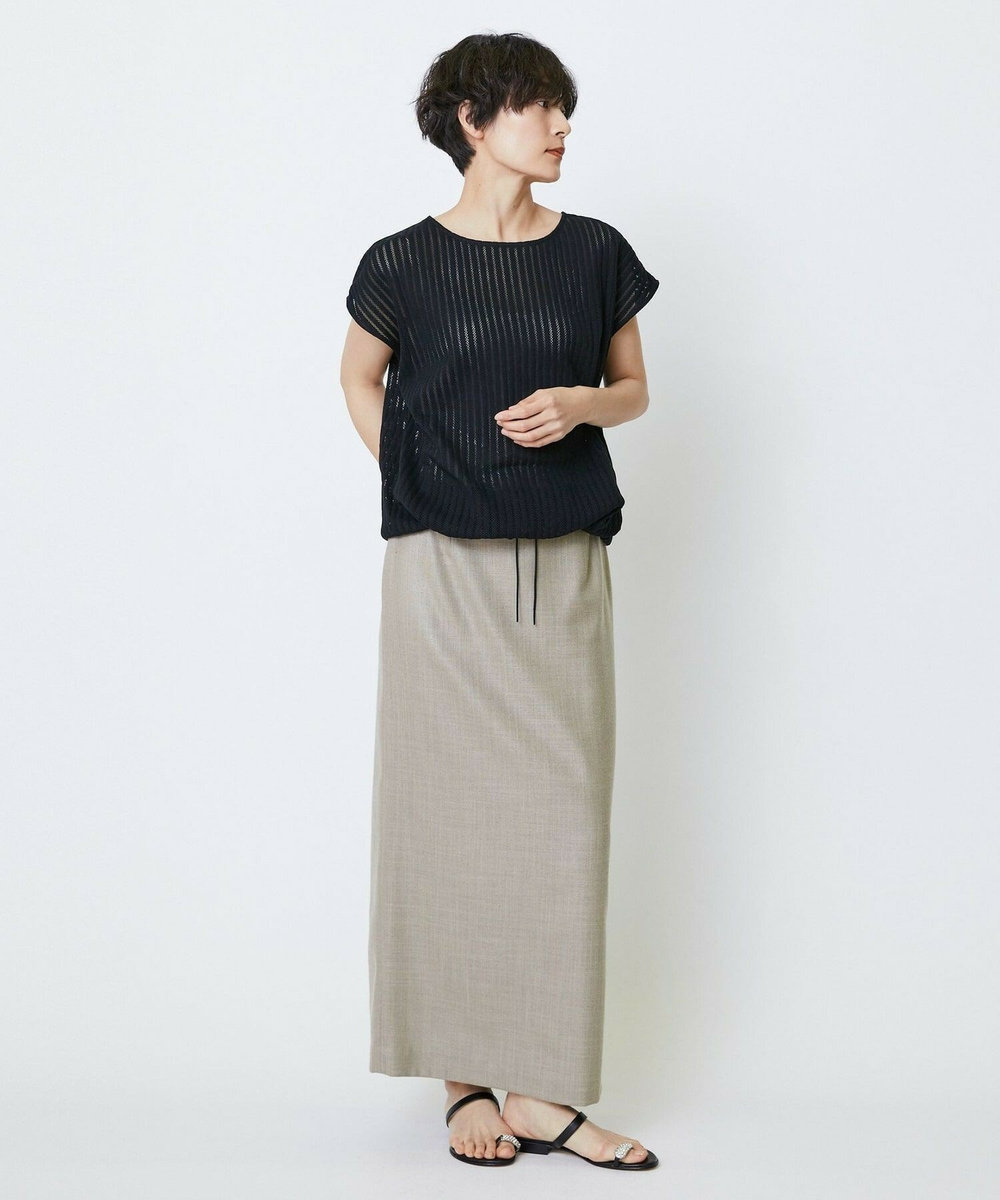 feerique feerique ドンゴロスチンツーマキシタイトスカート ベージュ