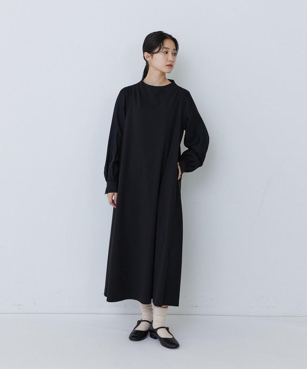 congés payés ADIEU TRISTESSE ジャカードスリープワンピース ブラック