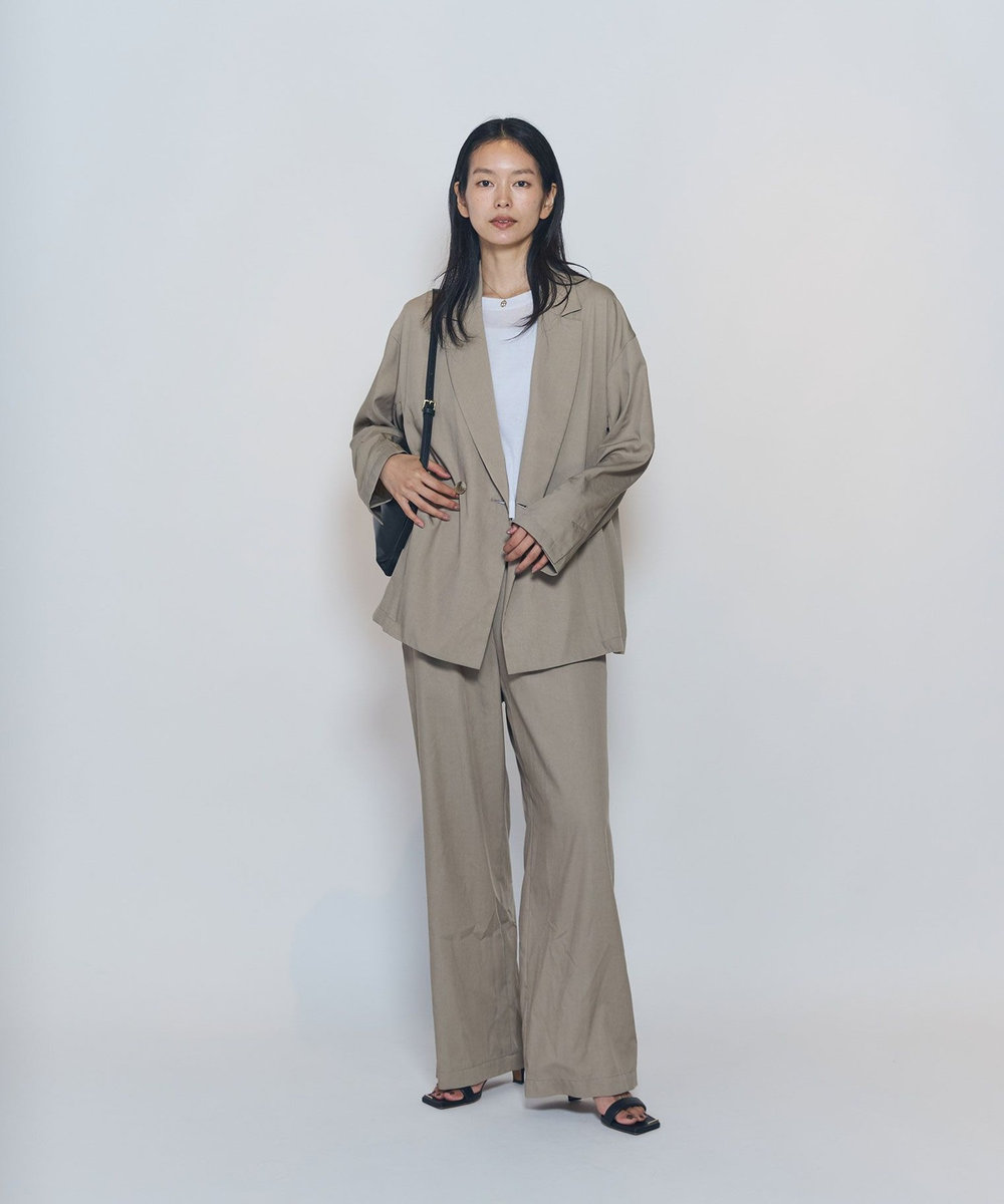 1er Arrondissement テンセルワイドパンツ ベージュ