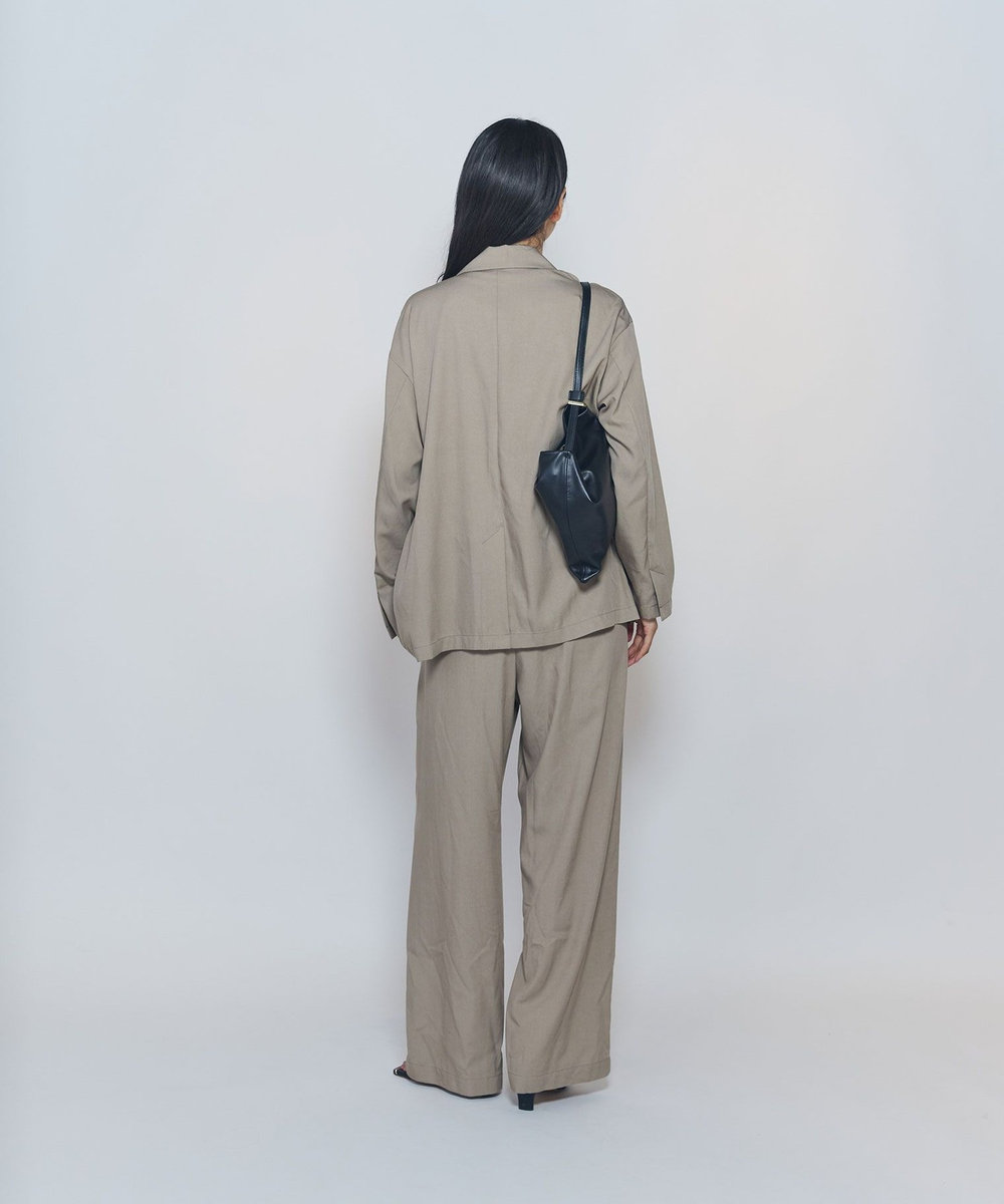 1er Arrondissement テンセルワイドパンツ ベージュ