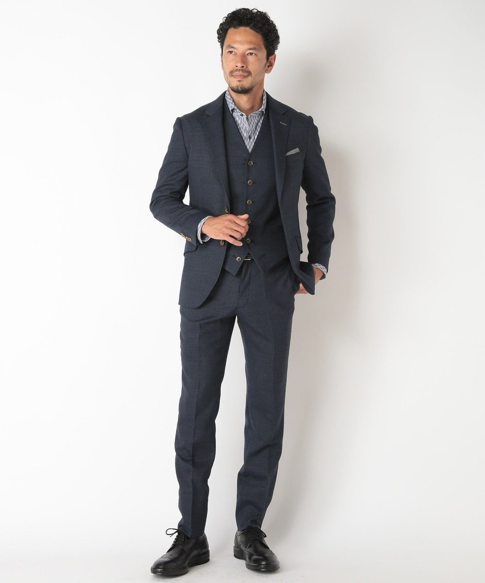 MEN'S BIGI 【ACTIVE TAILOR】アソートストレッチパンツ ネイビー
