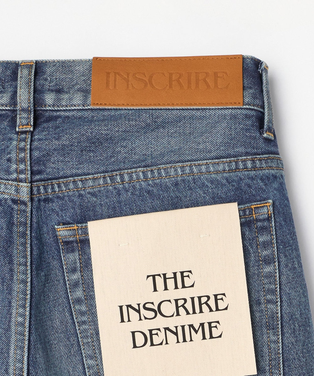 1er Arrondissement ＜INSCRIRE/アンスクリア＞ハイブリットスウェットデニムパンツ ブルー