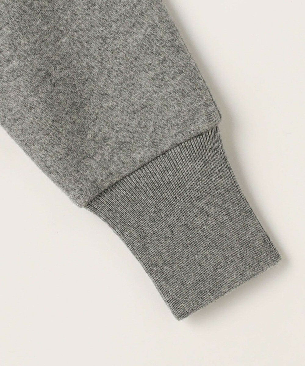 MOGA Lサイズ（大きいサイズ） 【大きいサイズ】WOOLEN×AMOSSA ドルマンスリーブ配色ニット グレー