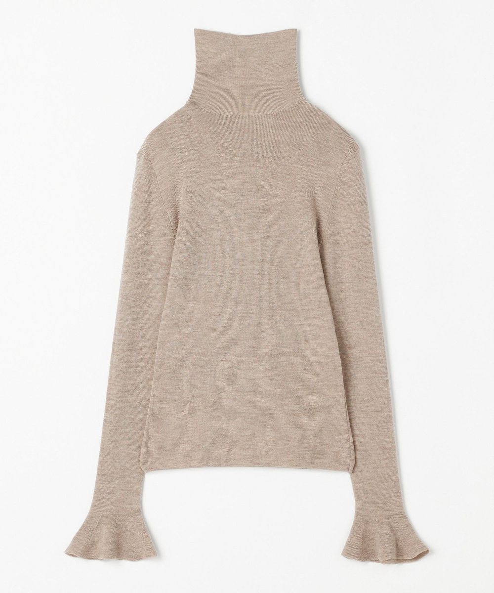 DÉPAREILLÉ HIGH GAUGE TURTLE NECK KNIT / ハイゲージタートルネックニット ベージュ