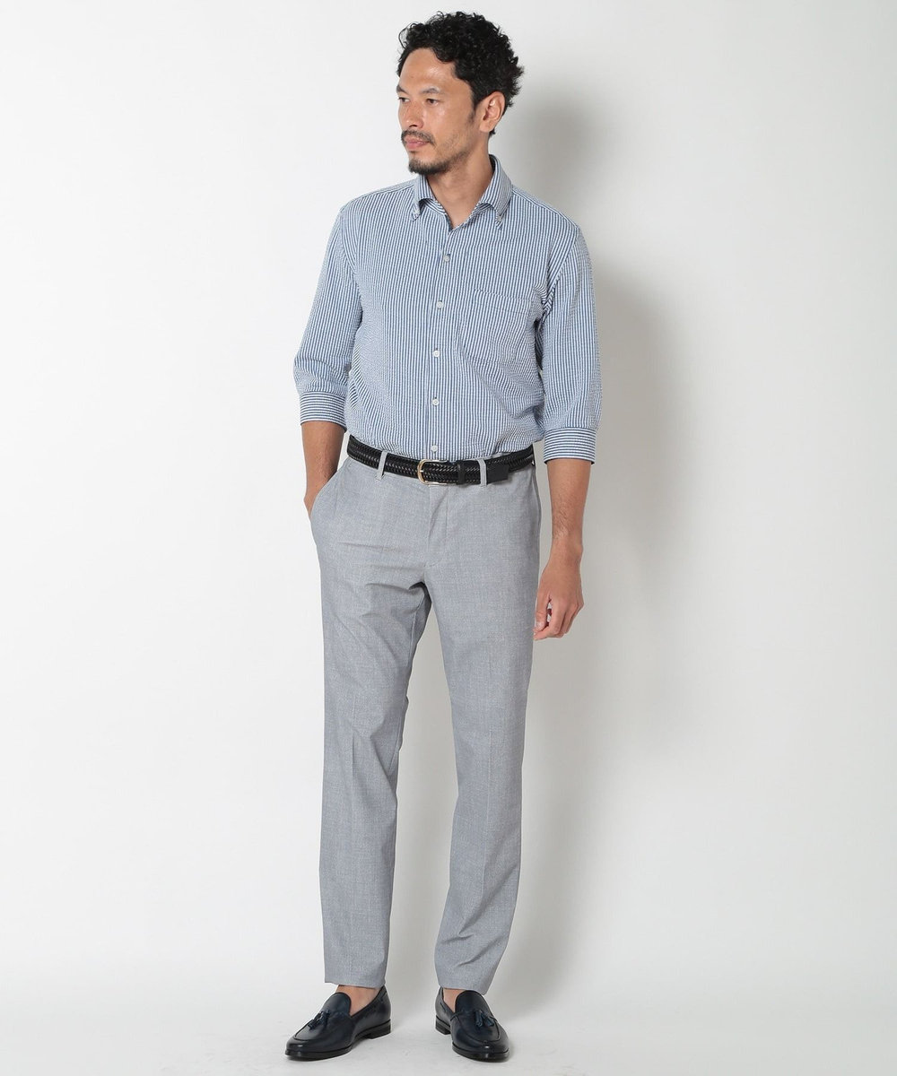 MEN'S BIGI 【ACTIVE TAILOR】COOL TOUCH 接触冷感ハイパーストレッチパンツ ライトグレー