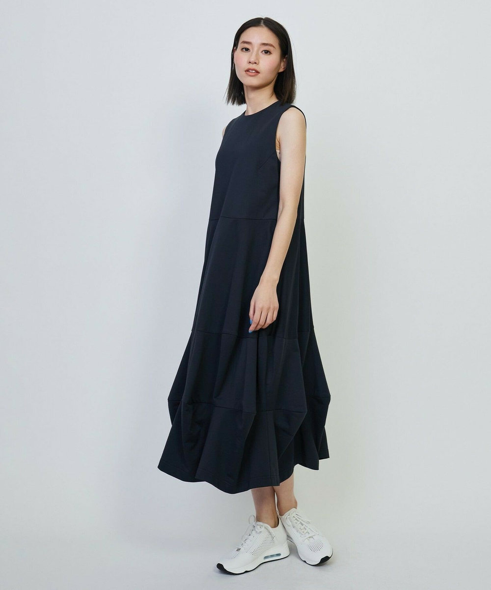 L'EQUIPE GREEN エコナイロンノースリーブワンピース ネイビー