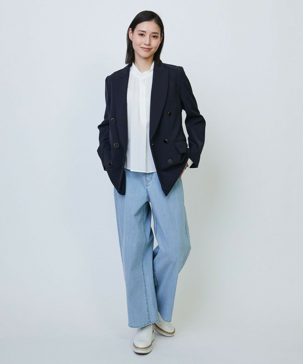 L'EQUIPE 7ozデニムストレッチパンツ ライトブルー