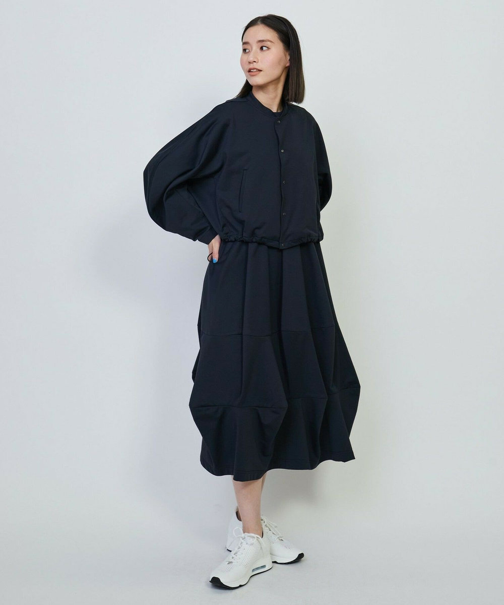 L'EQUIPE GREEN エコナイロンノースリーブワンピース ネイビー