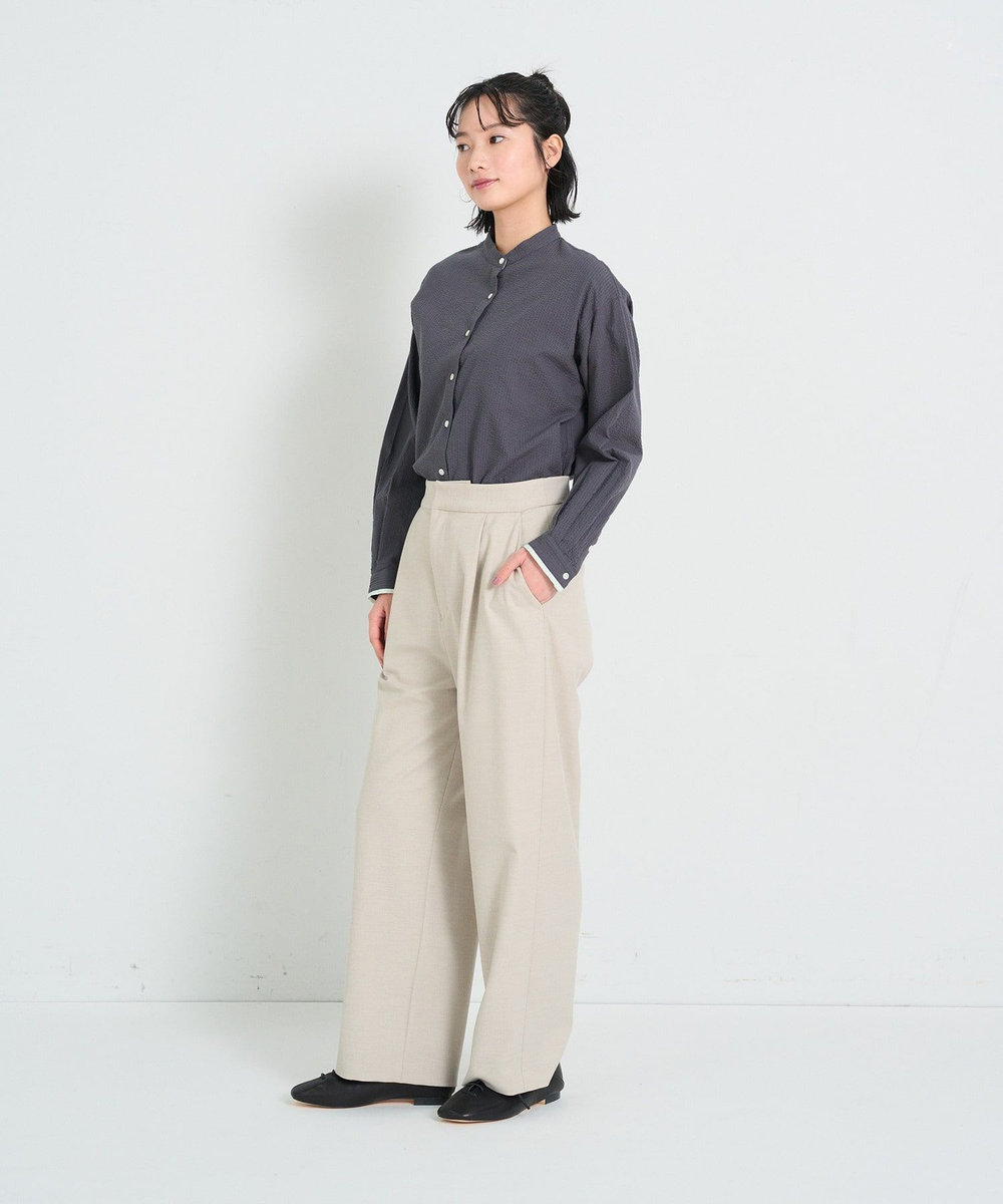 congés payés ADIEU TRISTESSE T/Rストレッチスラックス グレー