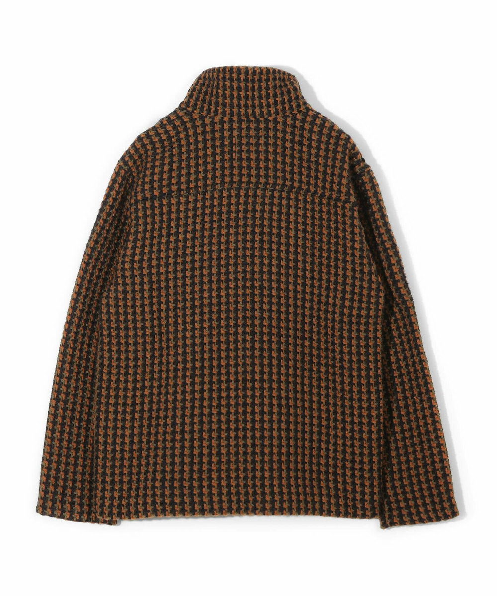MEN'S BIGI 【John Branigan/ジョン・ブラニガン】別注チェック柄ニット風ブルゾン ブラウン