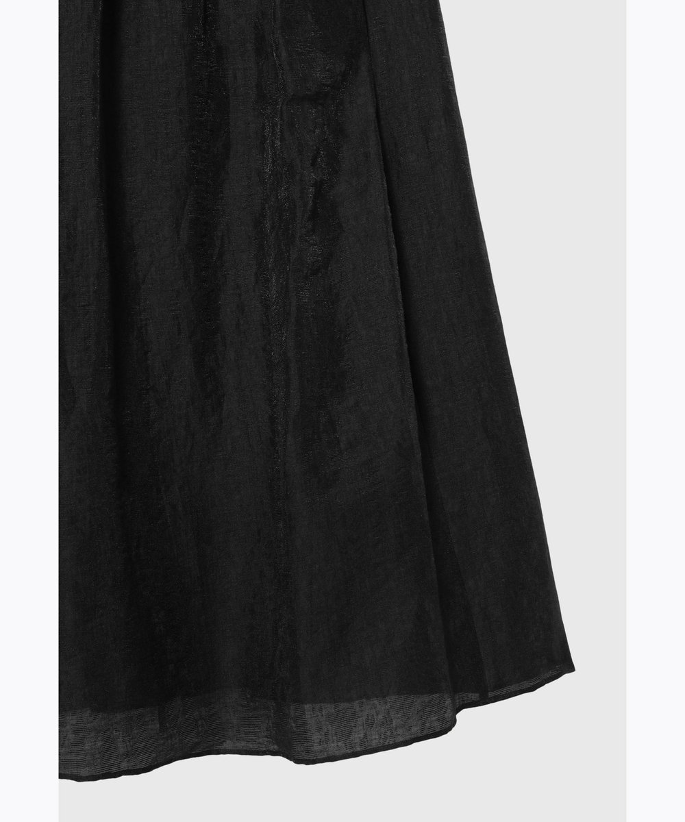 DÉPAREILLÉ LINEN BRIGHT JACQUARD DRESS / リネンブライトジャガードドレス ブラック