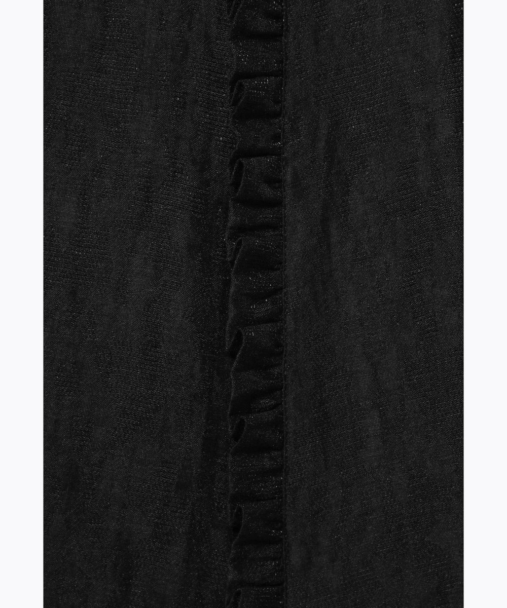 DÉPAREILLÉ LINEN BRIGHT JACQUARD DRESS / リネンブライトジャガードドレス ブラック