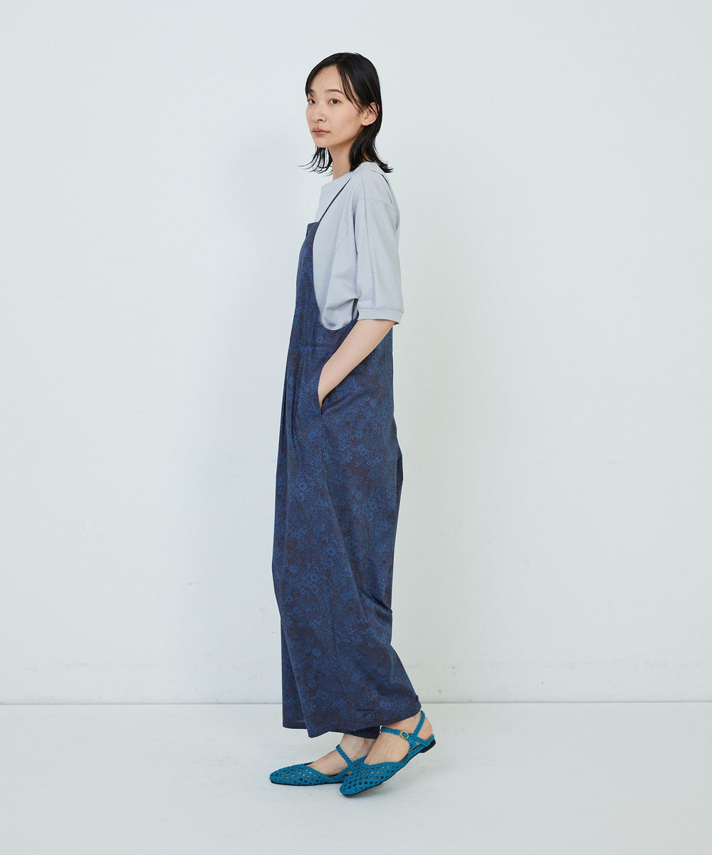 ADIEU TRISTESSE リバティプリントサロペット ブルー系その他