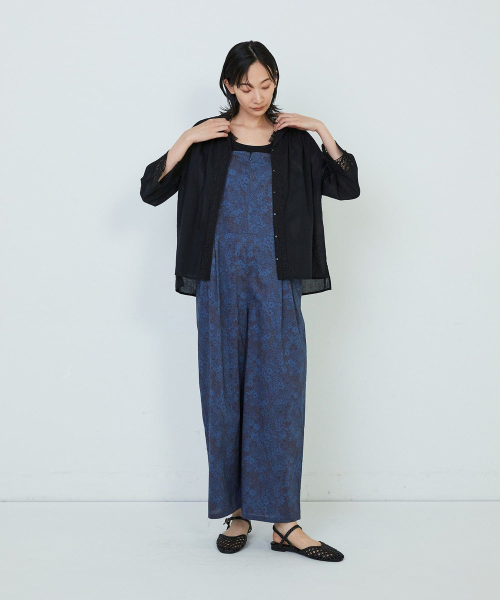 ADIEU TRISTESSE リバティプリントサロペット ブルー系その他