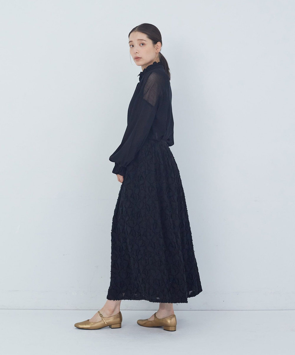 ADIEU TRISTESSE カットジャカードスカート ブラック