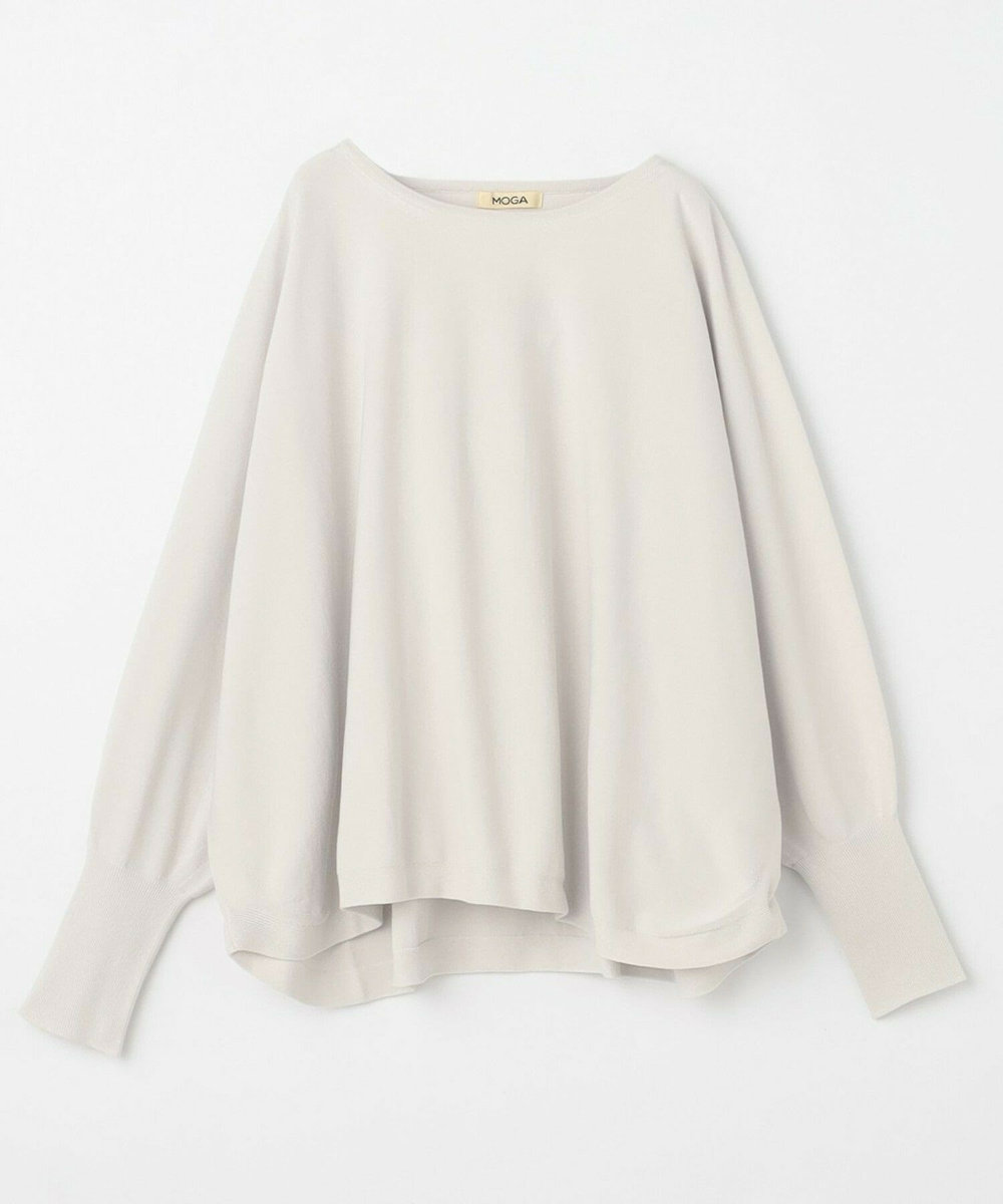 MOGA Lサイズ（大きいサイズ） 【大きいサイズ】COTTON FITニット グレイッシュベージュ