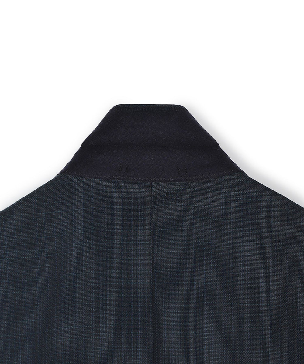 MEN'S BIGI ミックスヤーン/ホップサックテーラードジャケット グリーン