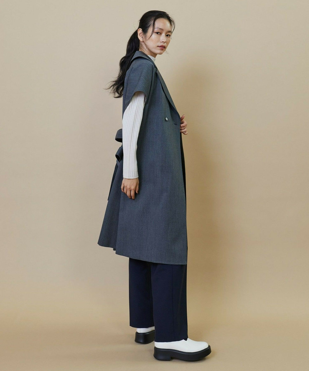 L'EQUIPE 2WAYギャザワイドパンツ ネイビー