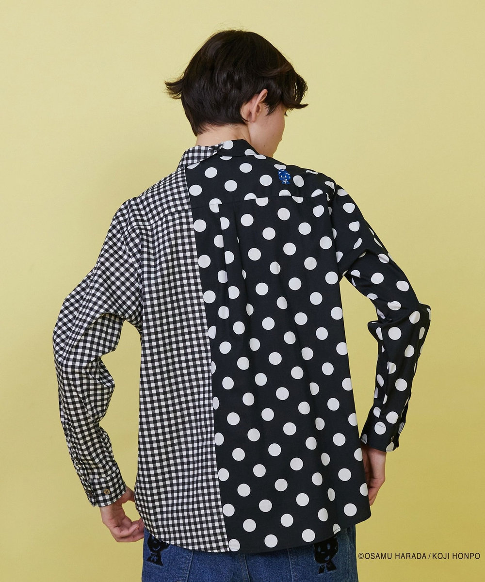 FRAPBOIS OSAMU GOODS スカラップシャツ ブラック