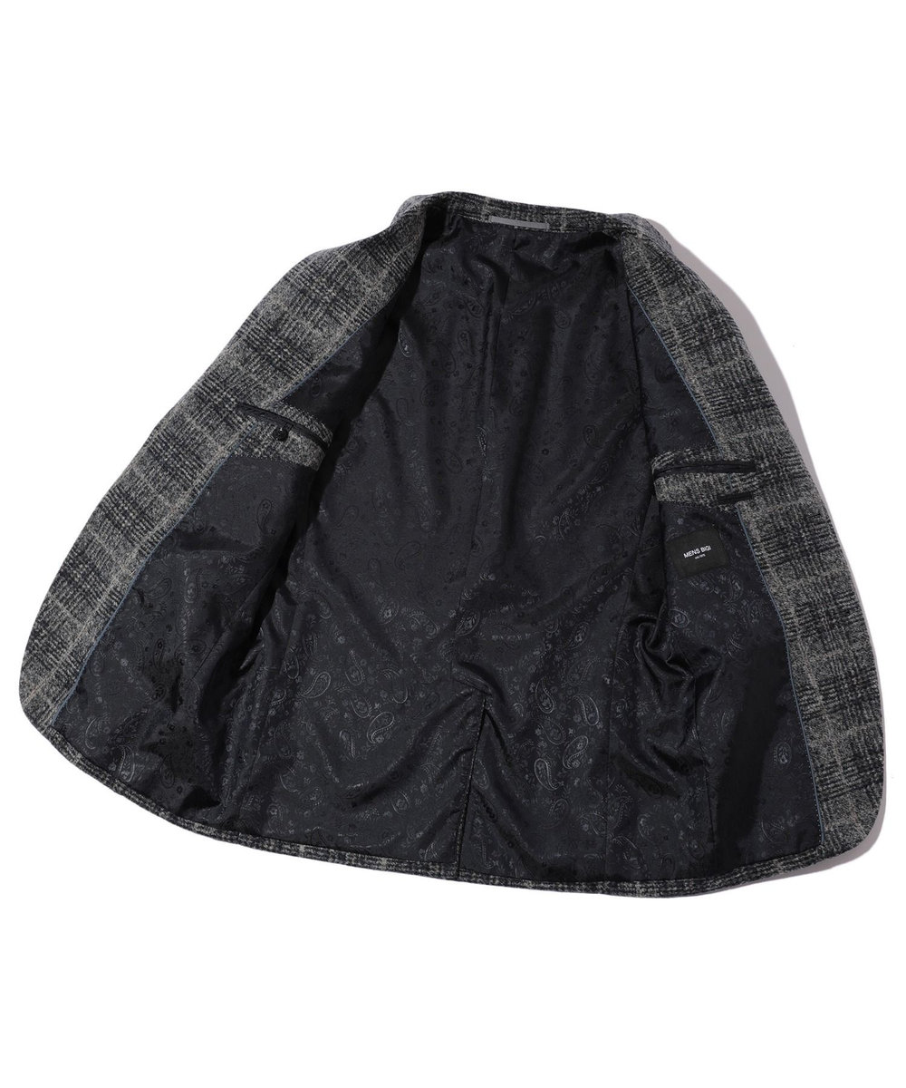 MEN'S BIGI 【LANIFICIO ROMA】ジャージテーラードジャケット ブルー系その他