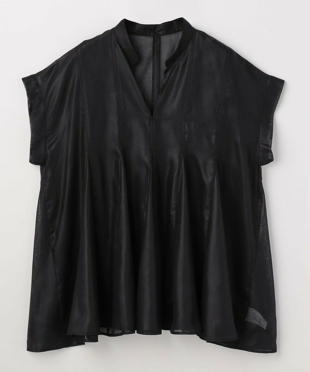 feerique Lサイズ（大きいサイズ） 【大きいサイズ】feerique スパンボイルブラウス ブラック