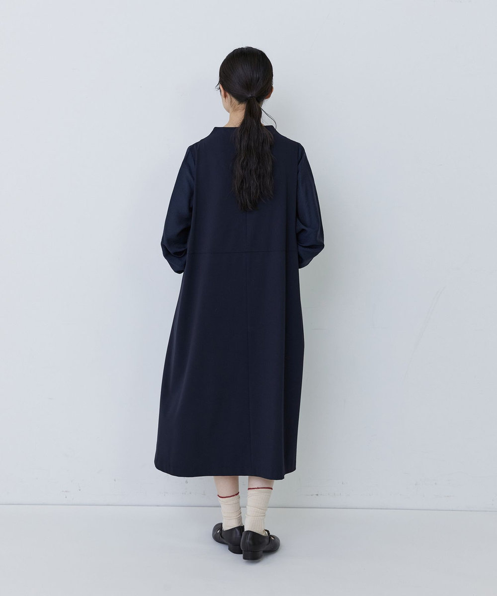congés payés ADIEU TRISTESSE ジャカードスリープワンピース ネイビー