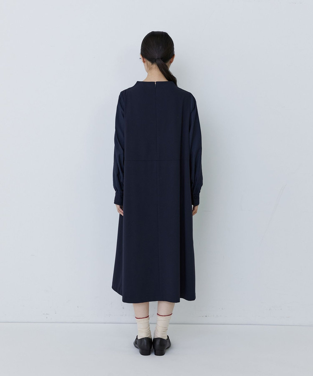 congés payés ADIEU TRISTESSE ジャカードスリープワンピース ネイビー
