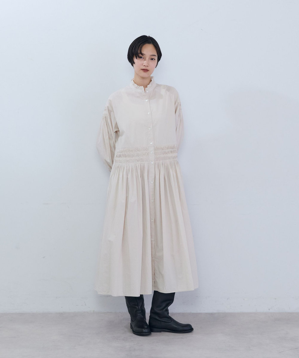 ADIEU TRISTESSE インドポプリンワンピース アイボリー