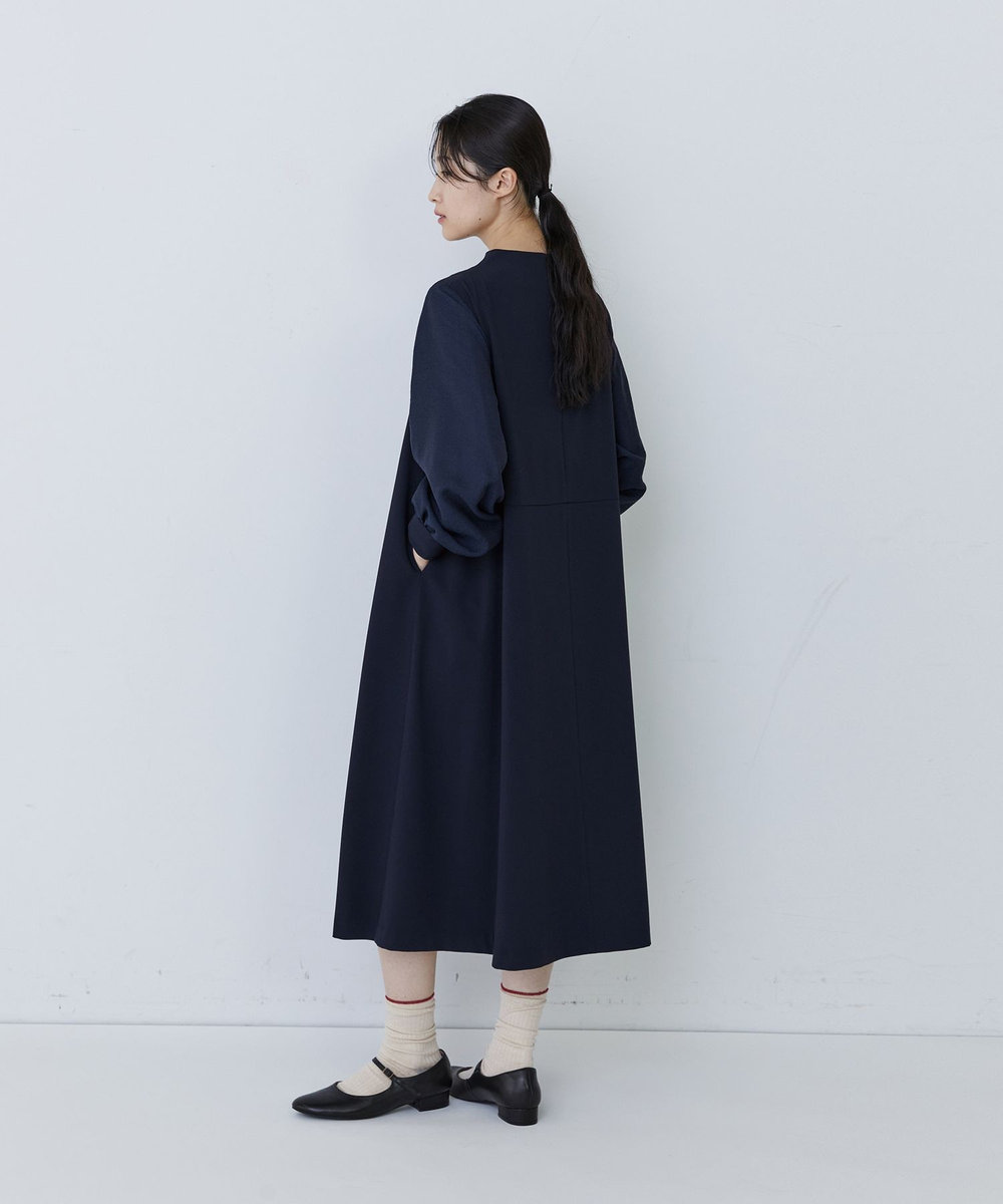 congés payés ADIEU TRISTESSE ジャカードスリープワンピース ネイビー