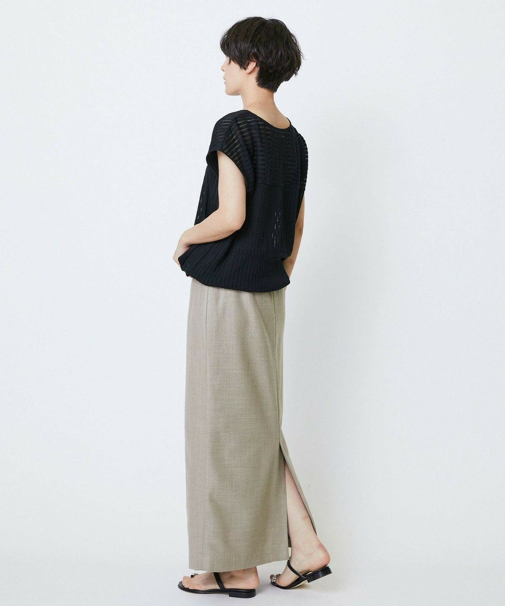 feerique feerique ドンゴロスチンツーマキシタイトスカート ベージュ