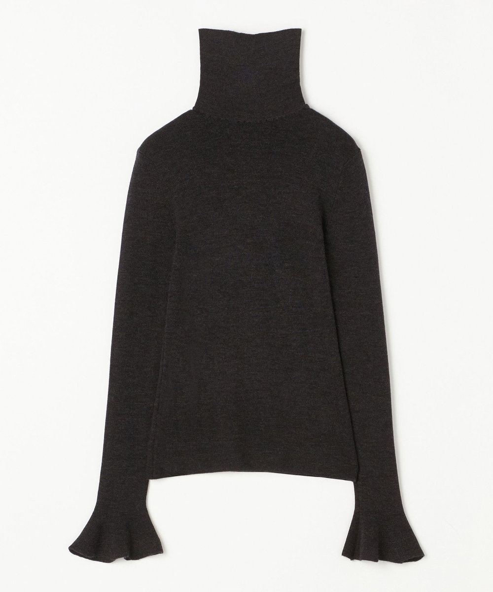 DÉPAREILLÉ HIGH GAUGE TURTLE NECK KNIT / ハイゲージタートルネックニット チャコールグレー