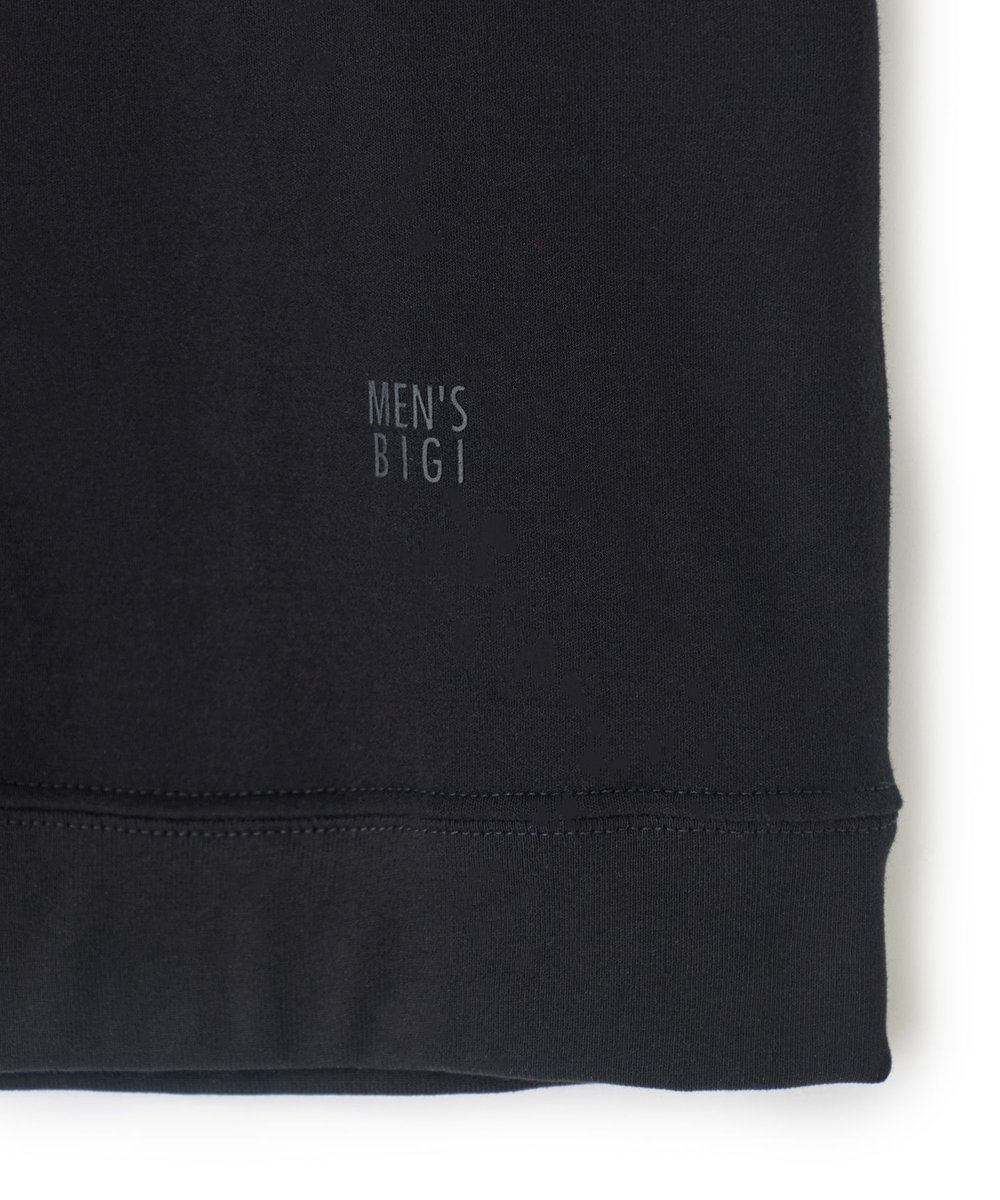 MEN'S BIGI スビンプラチナム スムースTシャツ ブラック